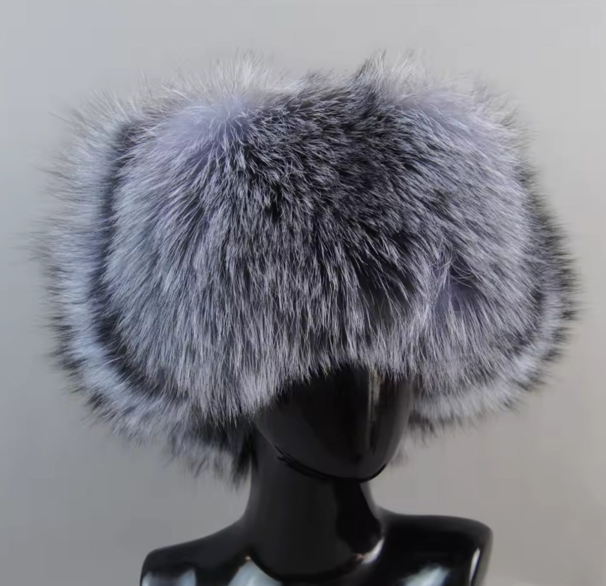 Faux Leather & Fur Hat