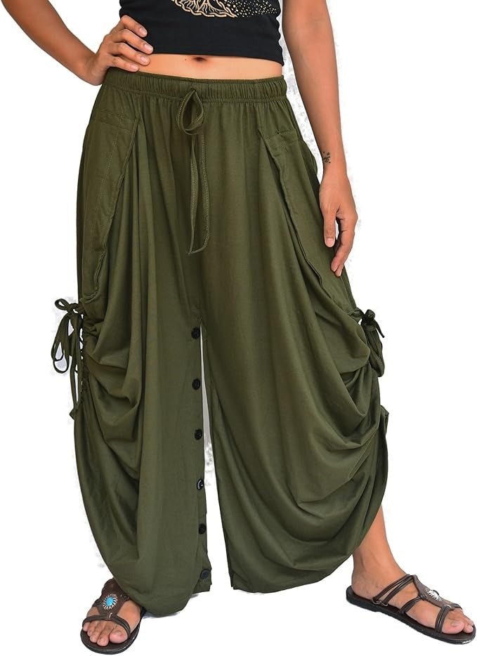 Women's Elastic Waist Harem Pants