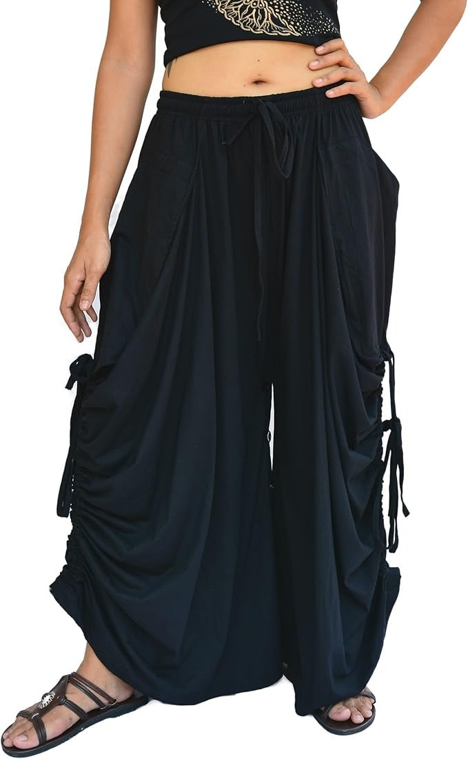 Women's Elastic Waist Harem Pants