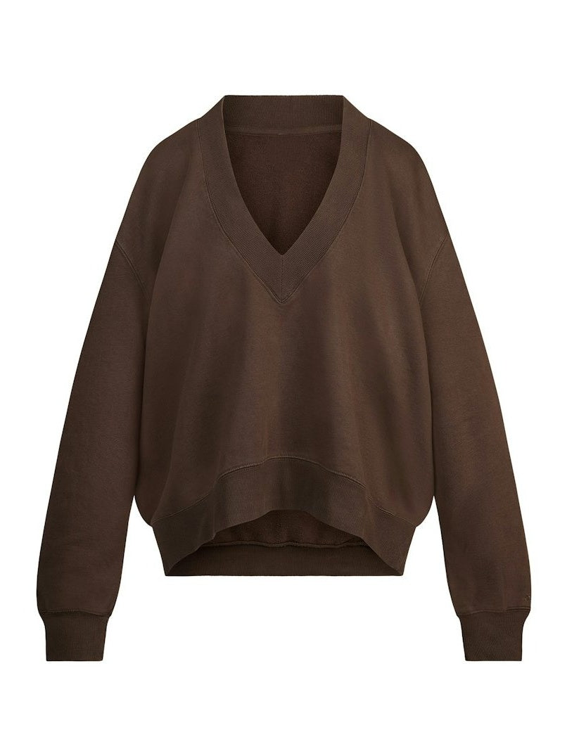 V Neck Pullover & Straight Leg Pant Two Pieces Set