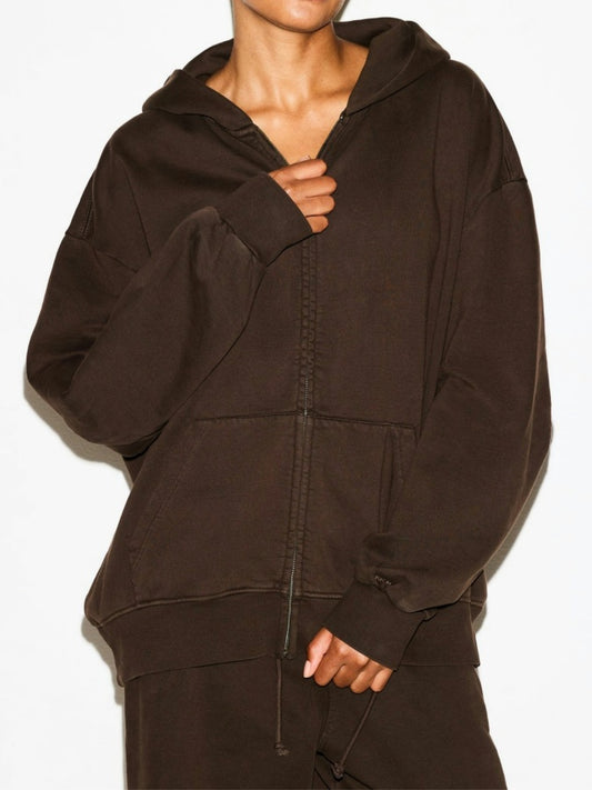 Oversized Zip-Up Hoodie