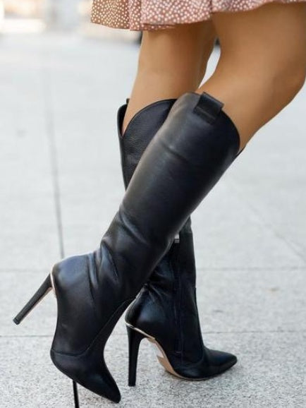 Stylish Side-Zip High Boots