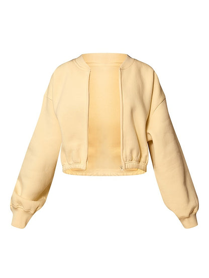 Butter Cream Sports Two-piece Set