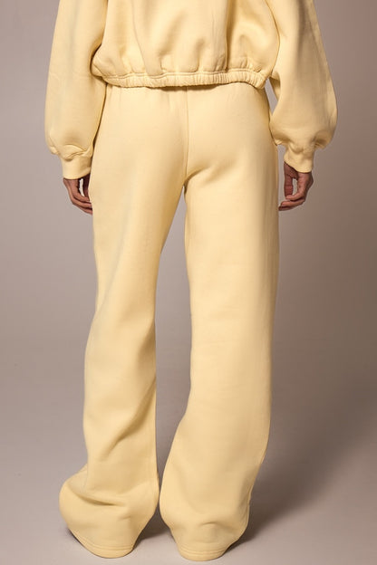 Butter Cream Sports Two-piece Set