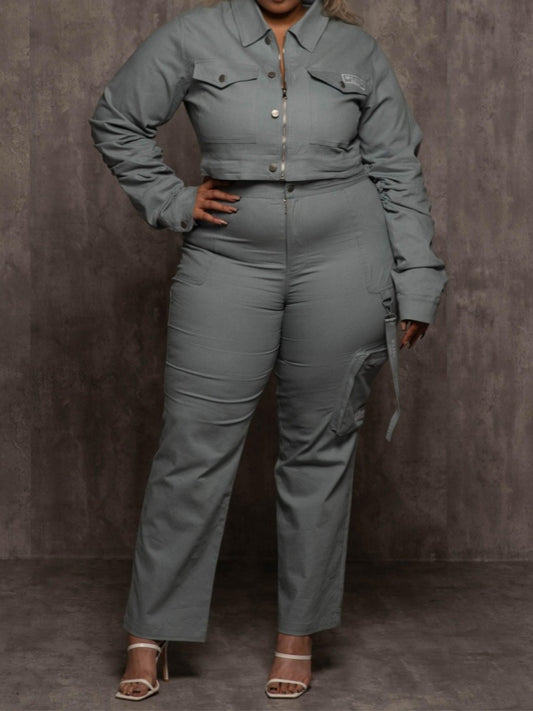 Cargo Jacket & Pants Set