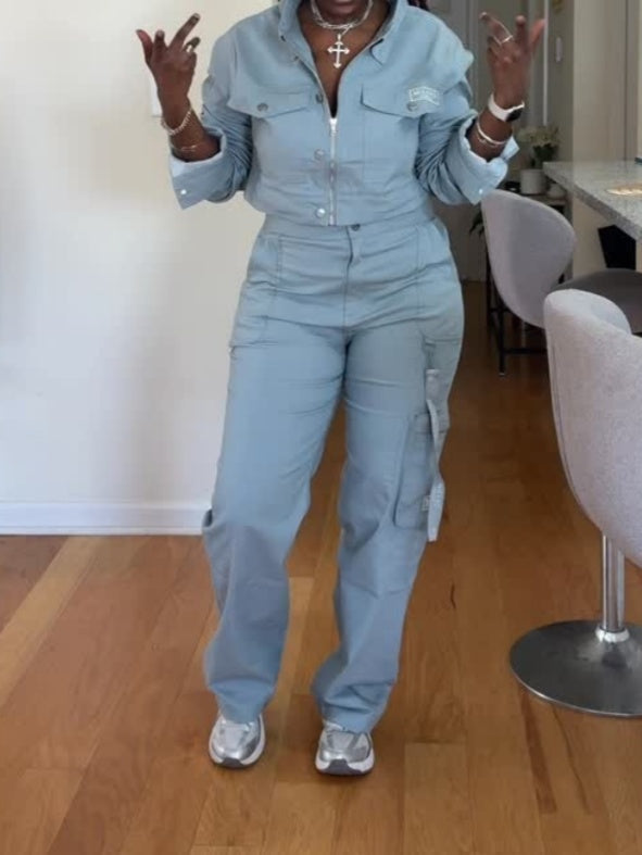 Cargo Jacket & Pants Set