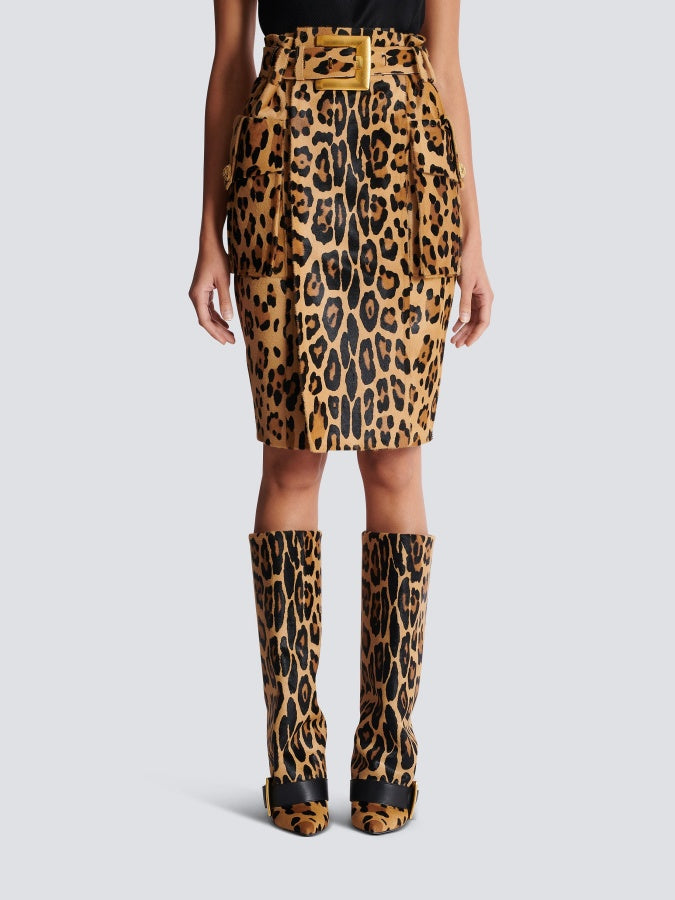 Chic Leopard Pattern Suit