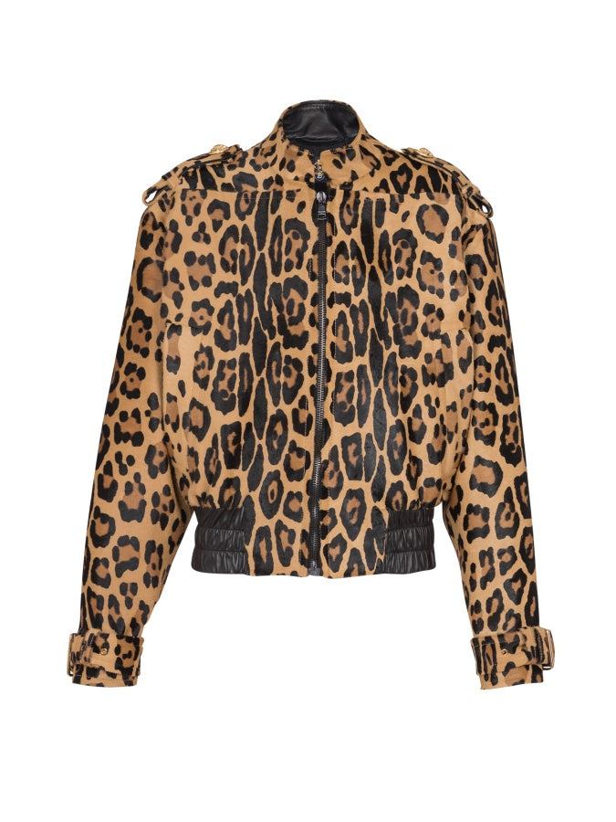 Chic Leopard Pattern Suit