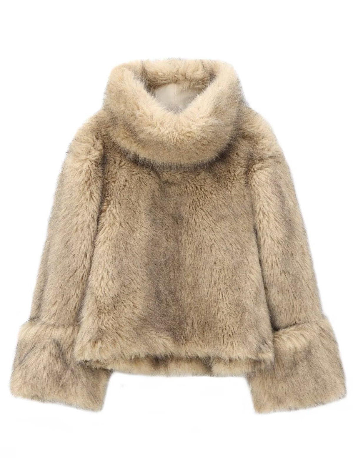 Faux Fur Pullover Top