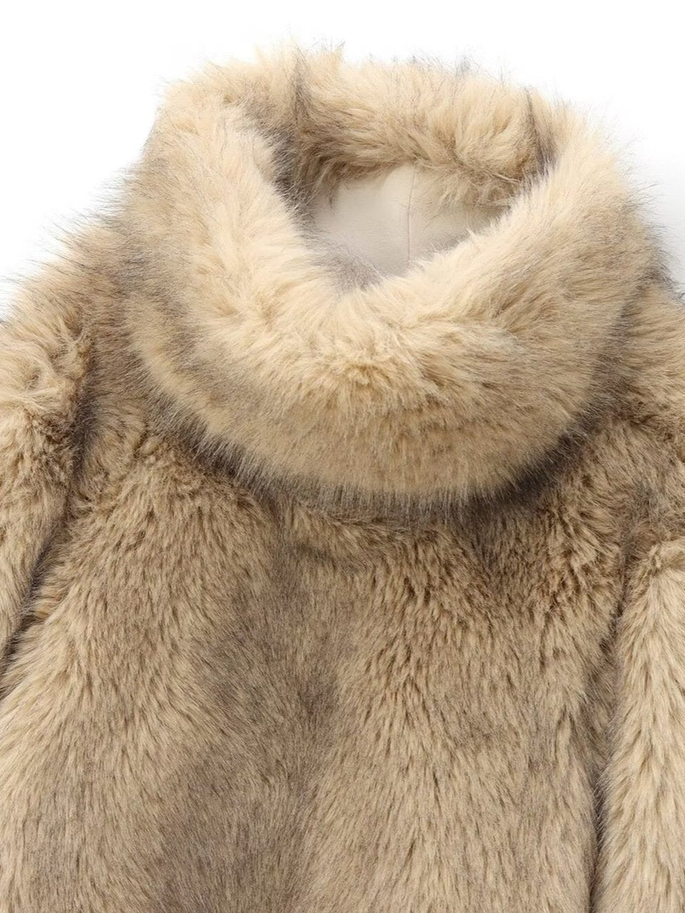 Faux Fur Pullover Top