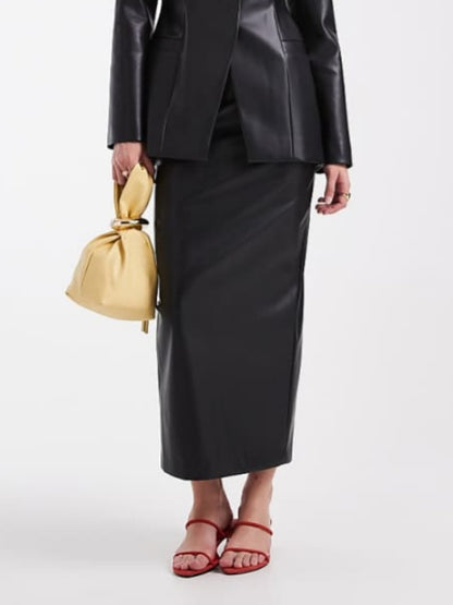 Black Faux Leather Outfit