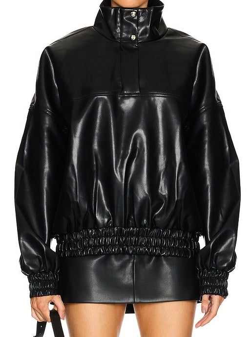 Black Faux Leather Outfit