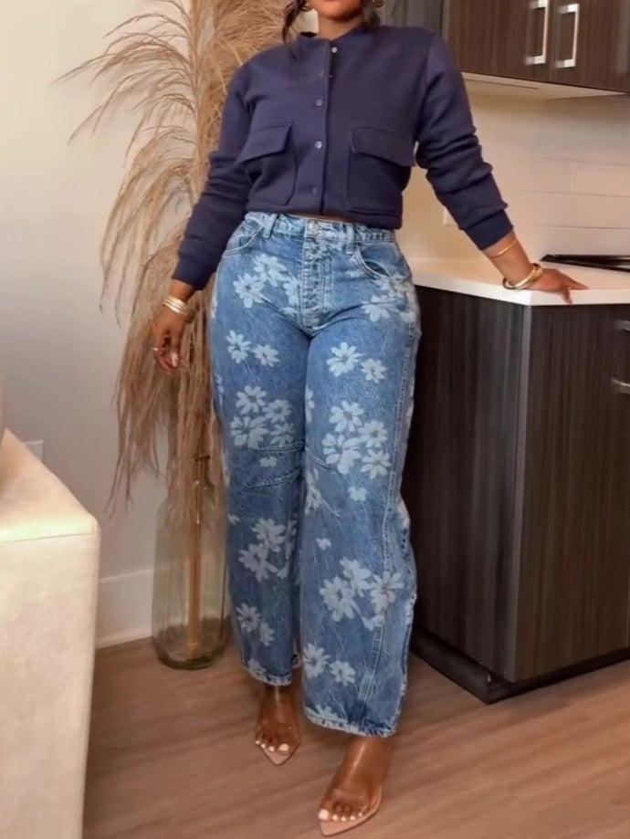 Cropped Bomber Jacket