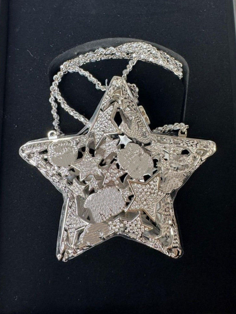 Star Shape Cutout  Evening Bag