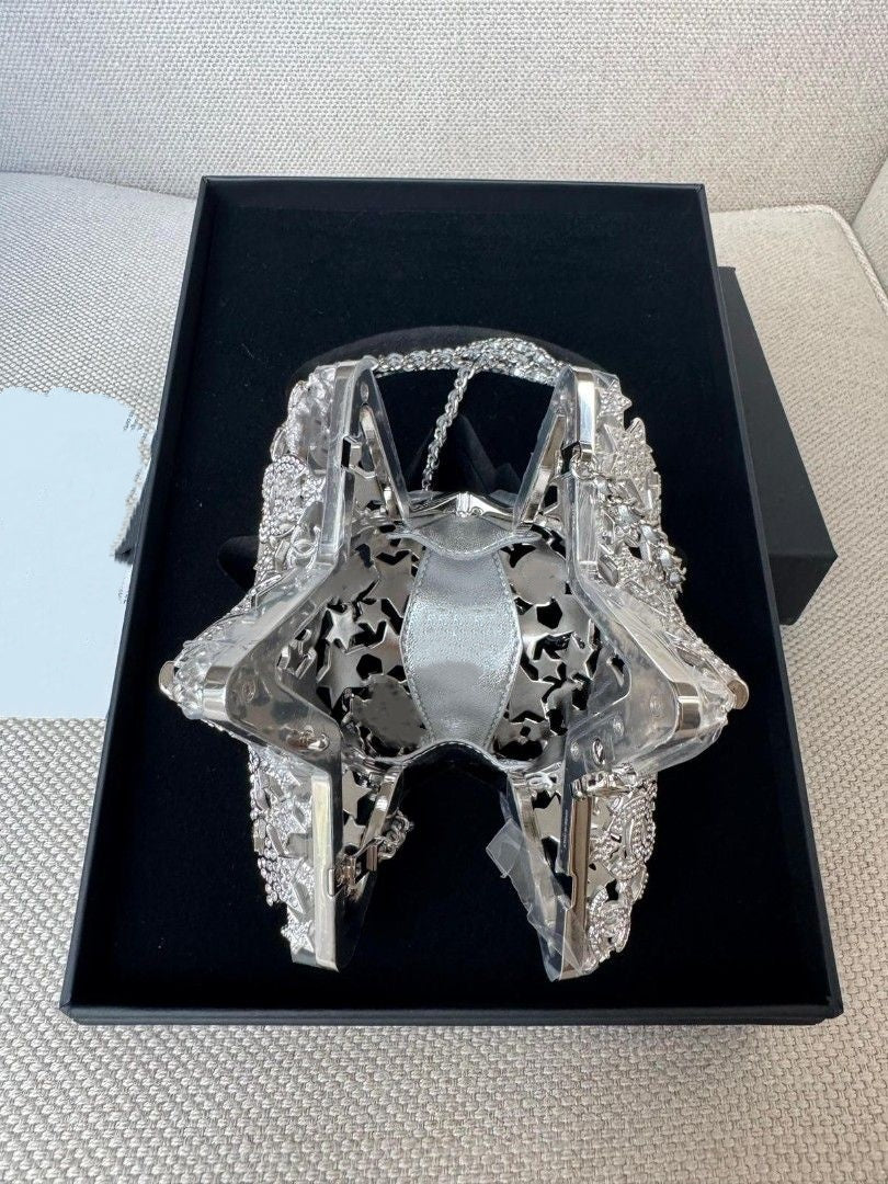 Star Shape Cutout  Evening Bag