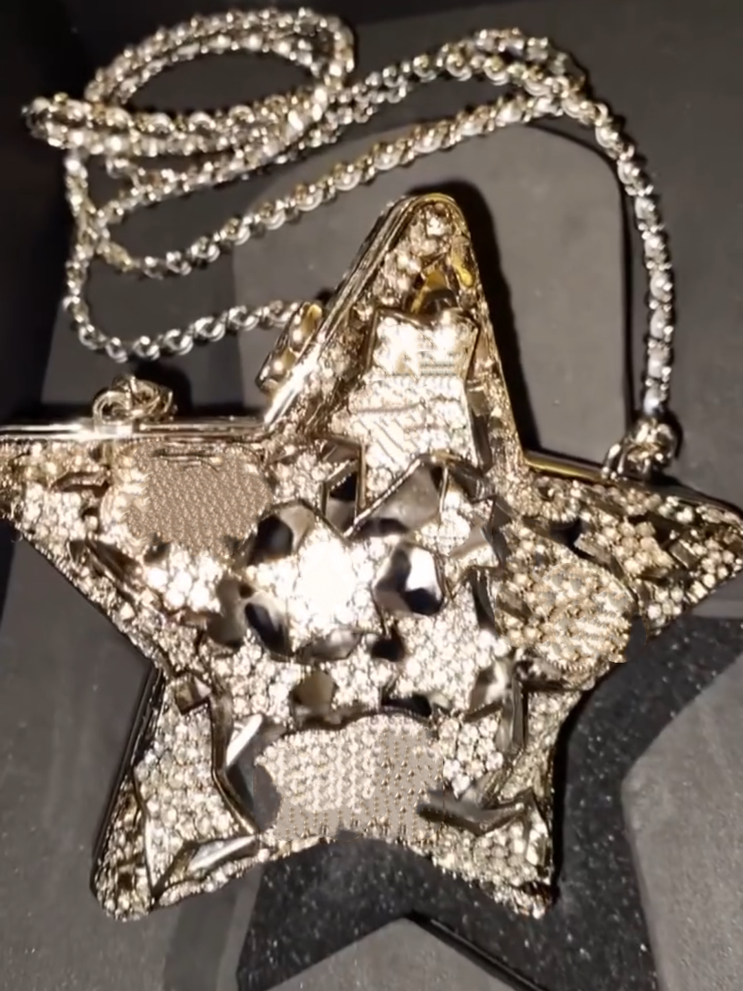 Star Shape Cutout  Evening Bag