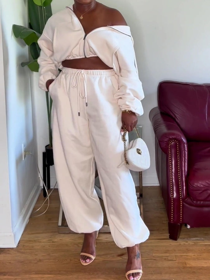 Hooded Sweatsuit Set