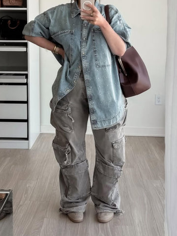 Studded Denim Shirt