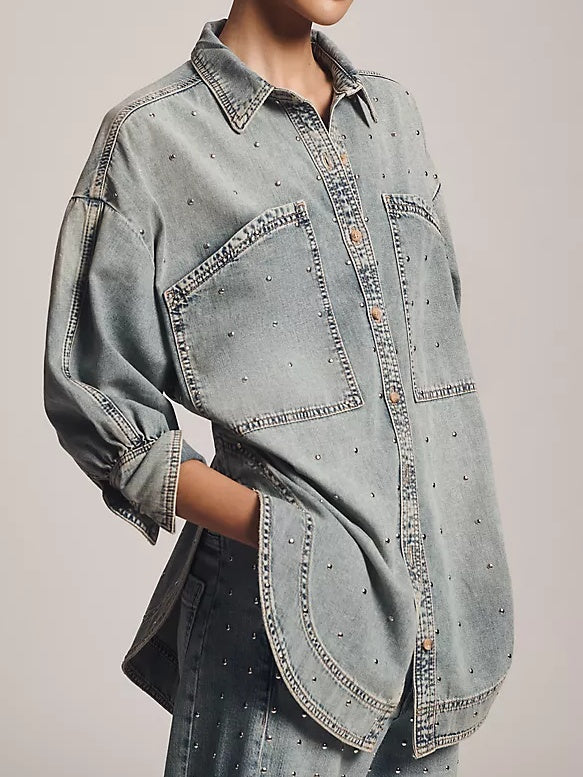 Studded Denim Shirt