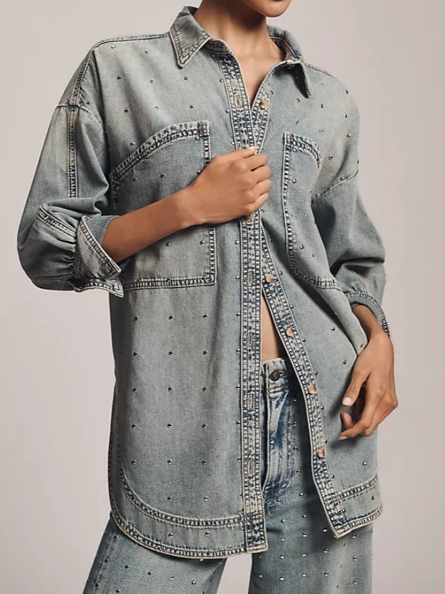 Studded Denim Shirt