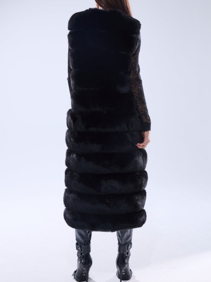 Faux Fur Maxi Vest