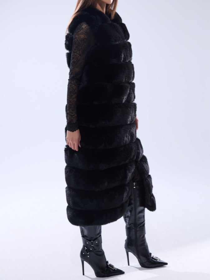 Faux Fur Maxi Vest