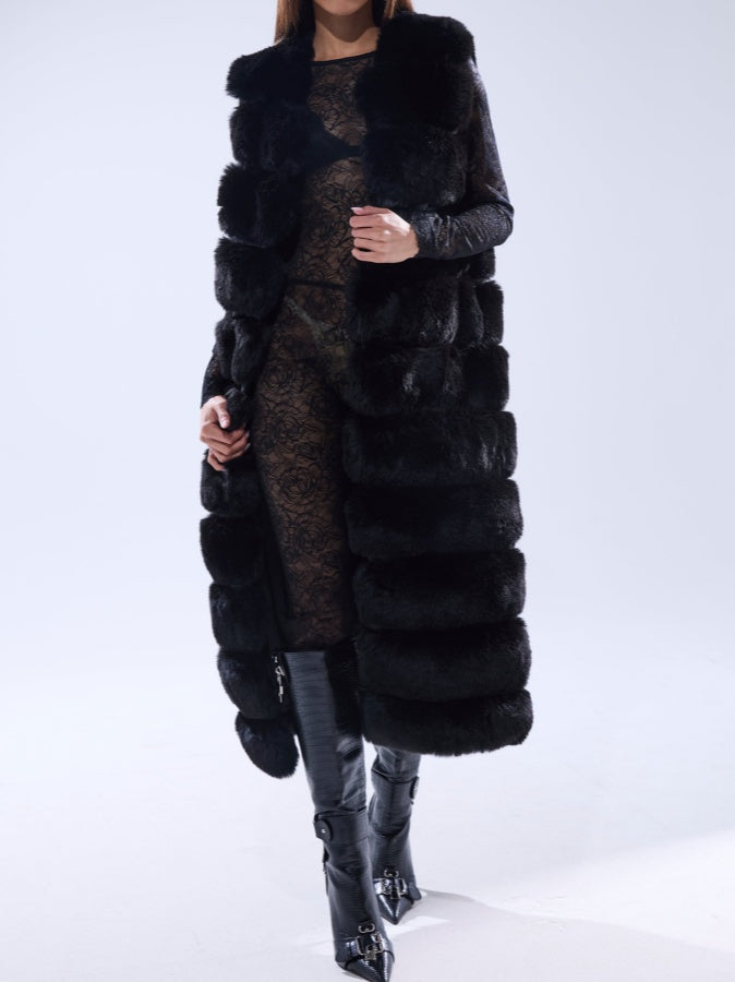 Faux Fur Maxi Vest