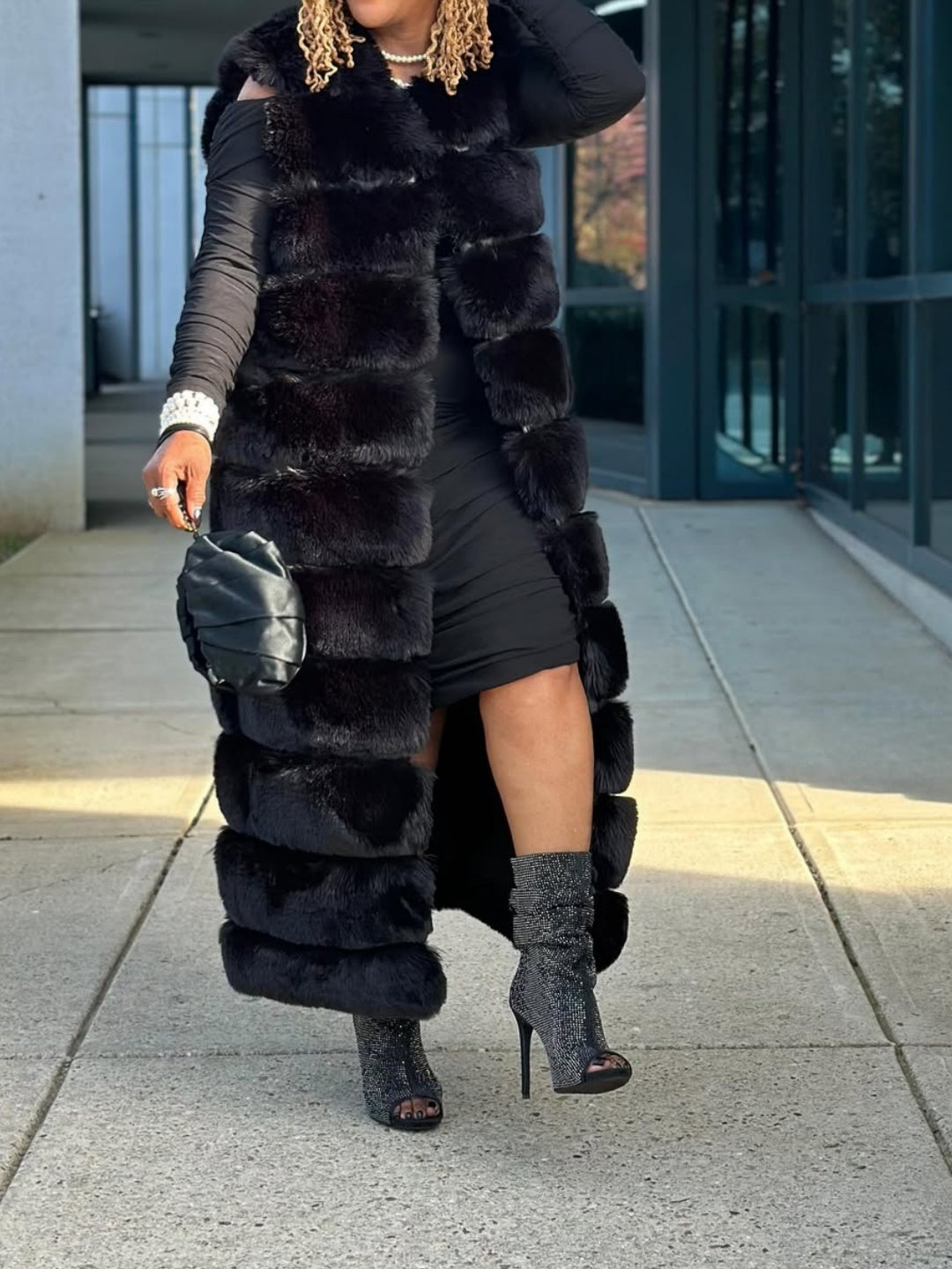 Faux Fur Maxi Vest