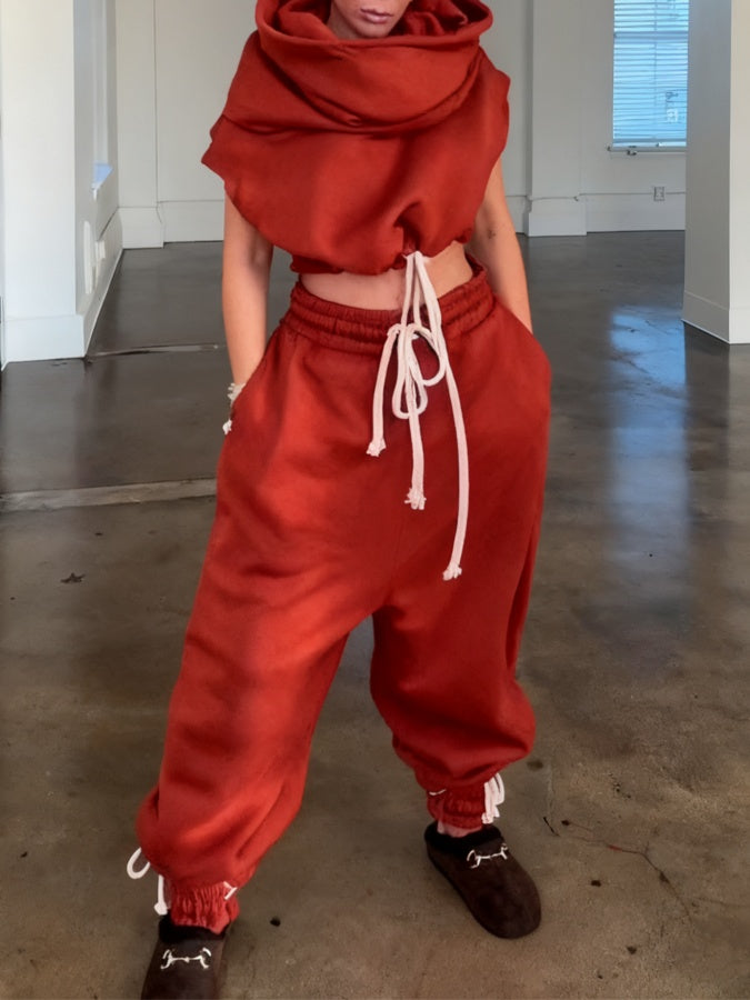 Casual Jogging Pants Two-pieces Set