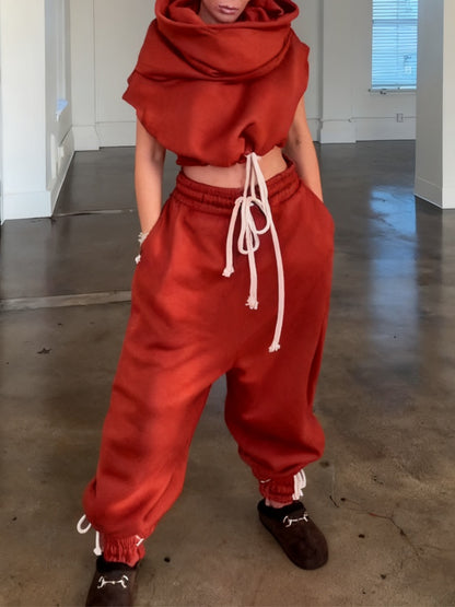 Casual Jogging Pants Two-pieces Set