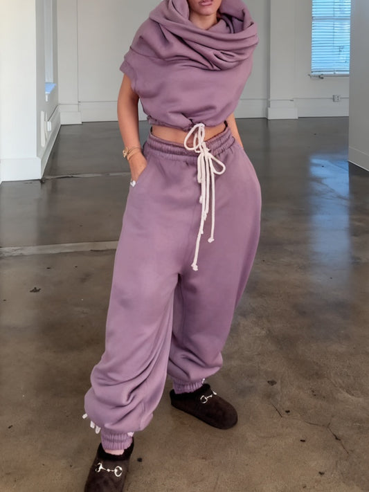 Casual Jogging Pants Two-pieces Set