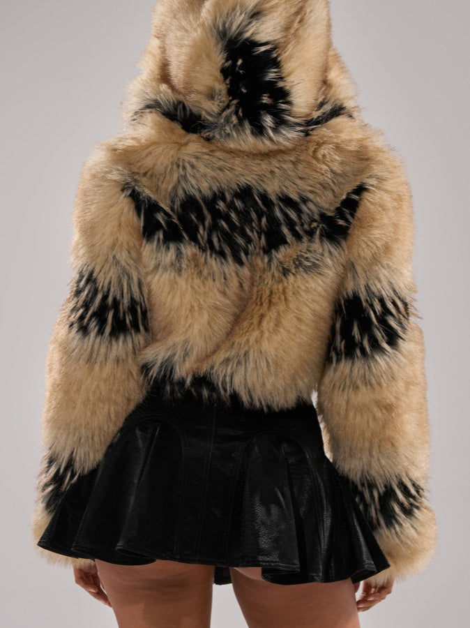 Faux Fur Bomber Jacket