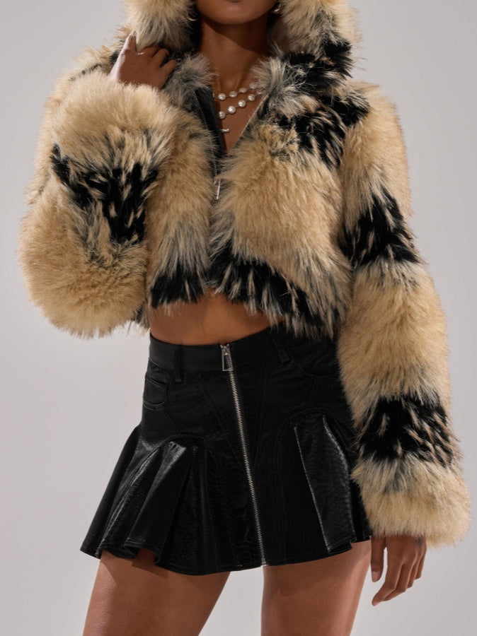 Faux Fur Bomber Jacket