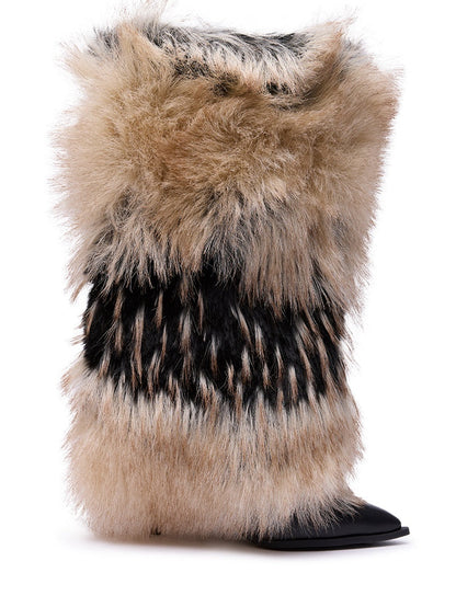 Fur High-heeled Boots