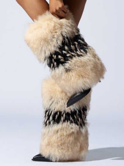 Fur High-heeled Boots