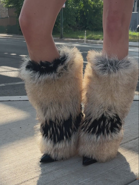 Fur High-heeled Boots