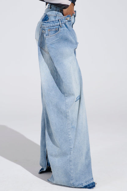 Unique Double-layered Jeans