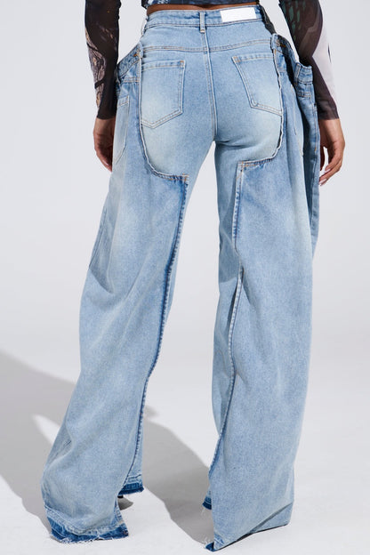 Unique Double-layered Jeans