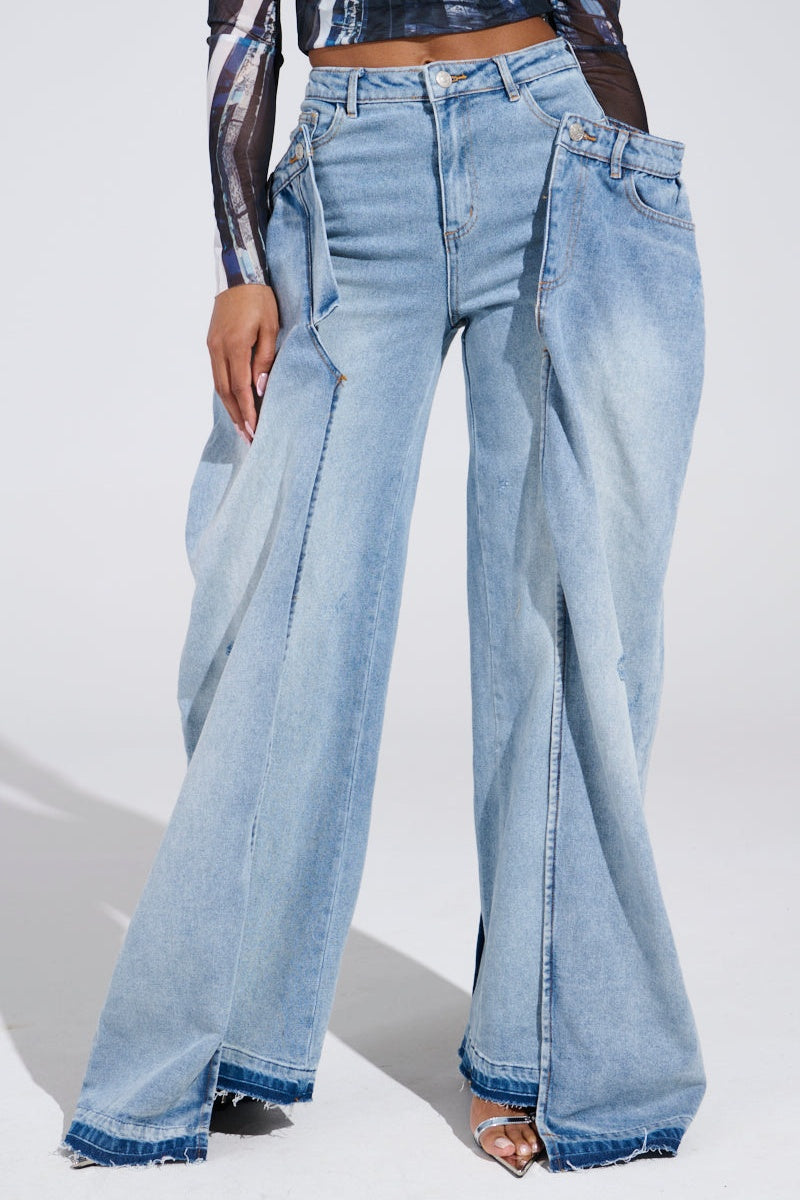 Unique Double-layered Jeans