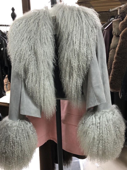 Suede Fur Short Jacket