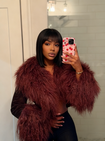 Suede Fur Short Jacket