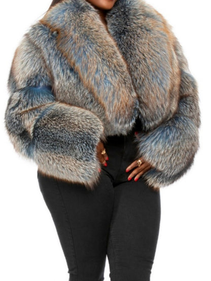 Gorgeous Cropped Fox Fur Jacket