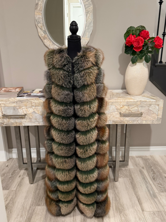 Full Length Fox Fur Vest