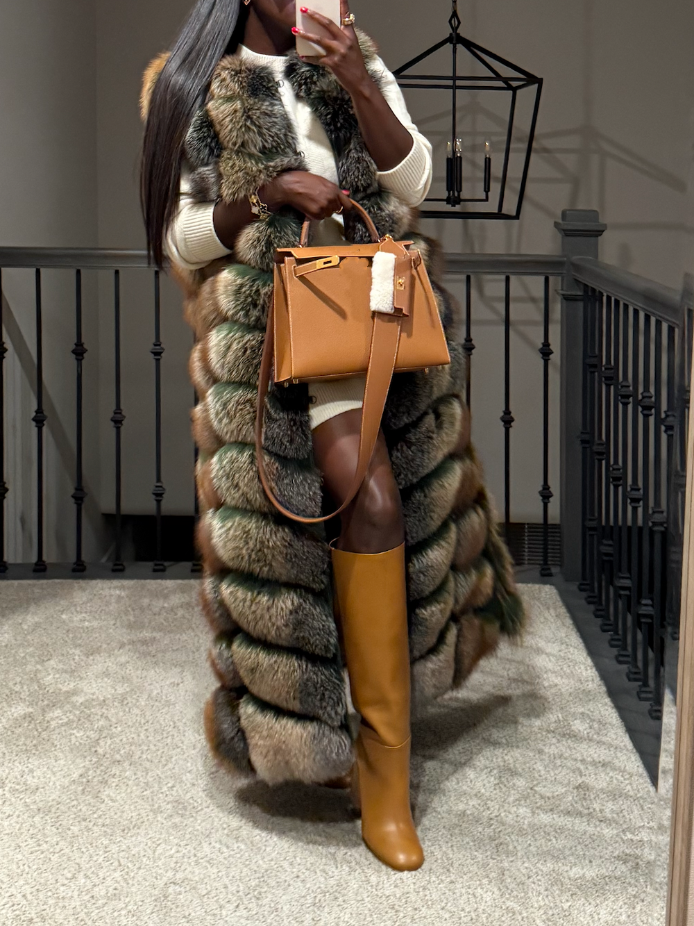 Full Length Fox Fur Vest