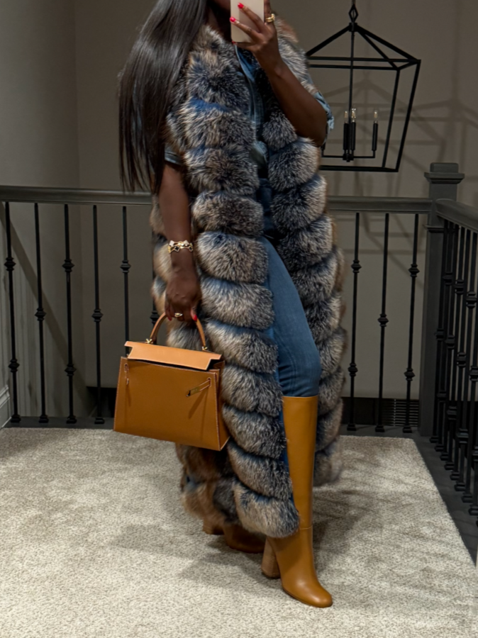 Full Length Fox Fur Vest