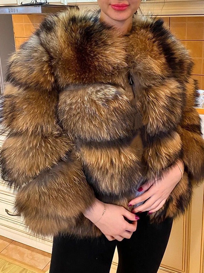 Winter Warm Natural Fur Jacket