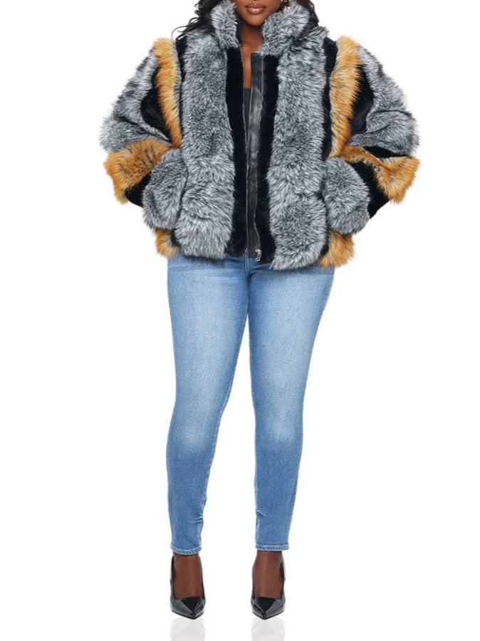 Statement Faux Fur Coat