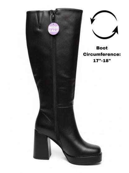 Women's Knee-high Wide Calf Boots