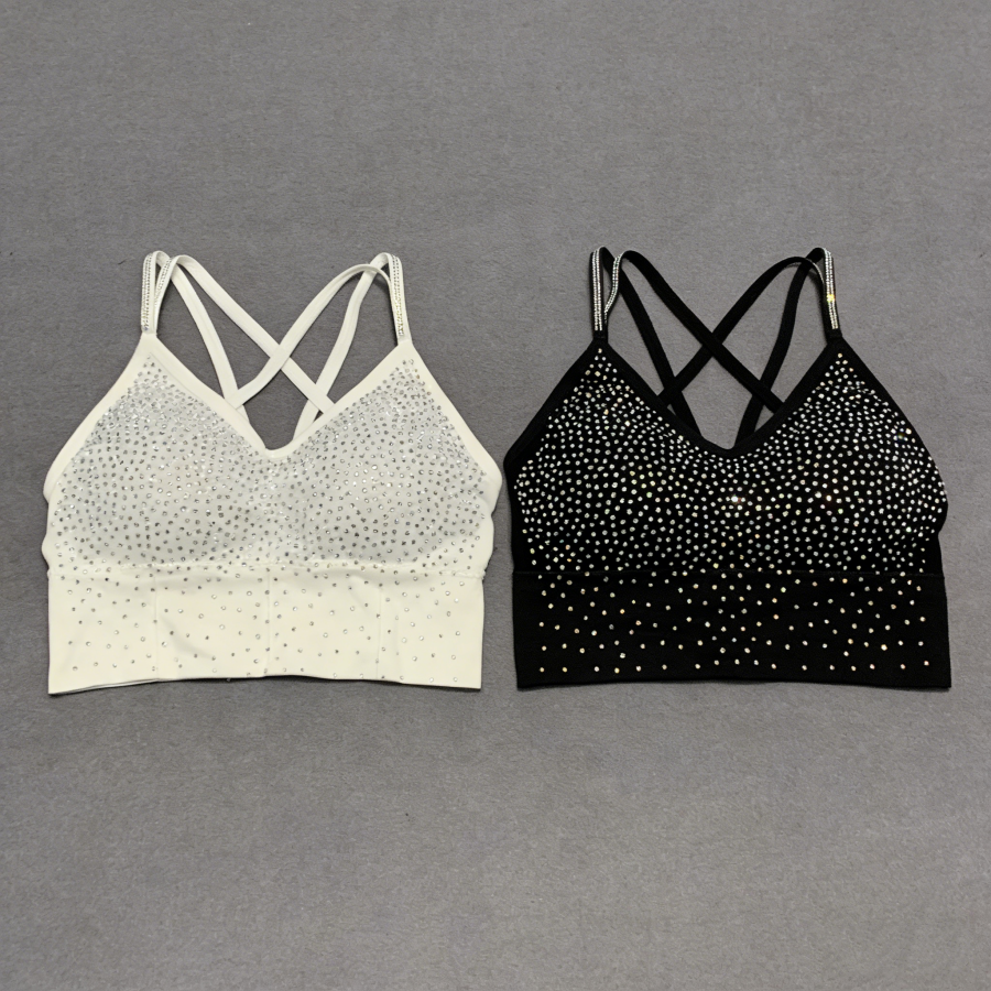 Stylish Rhinestone-embellished Bra Camisole Shapewear