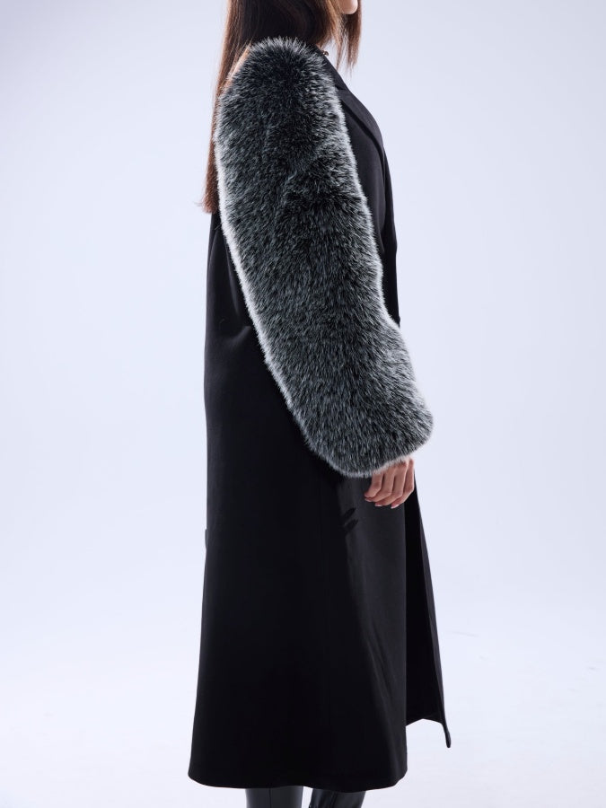 Fur Sleeve Trench
